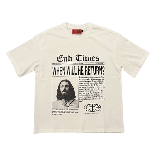 "END TIMES" White Tee